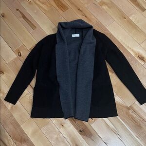Aritzia Babaton Merino Wool Two‑Tone Cardigan